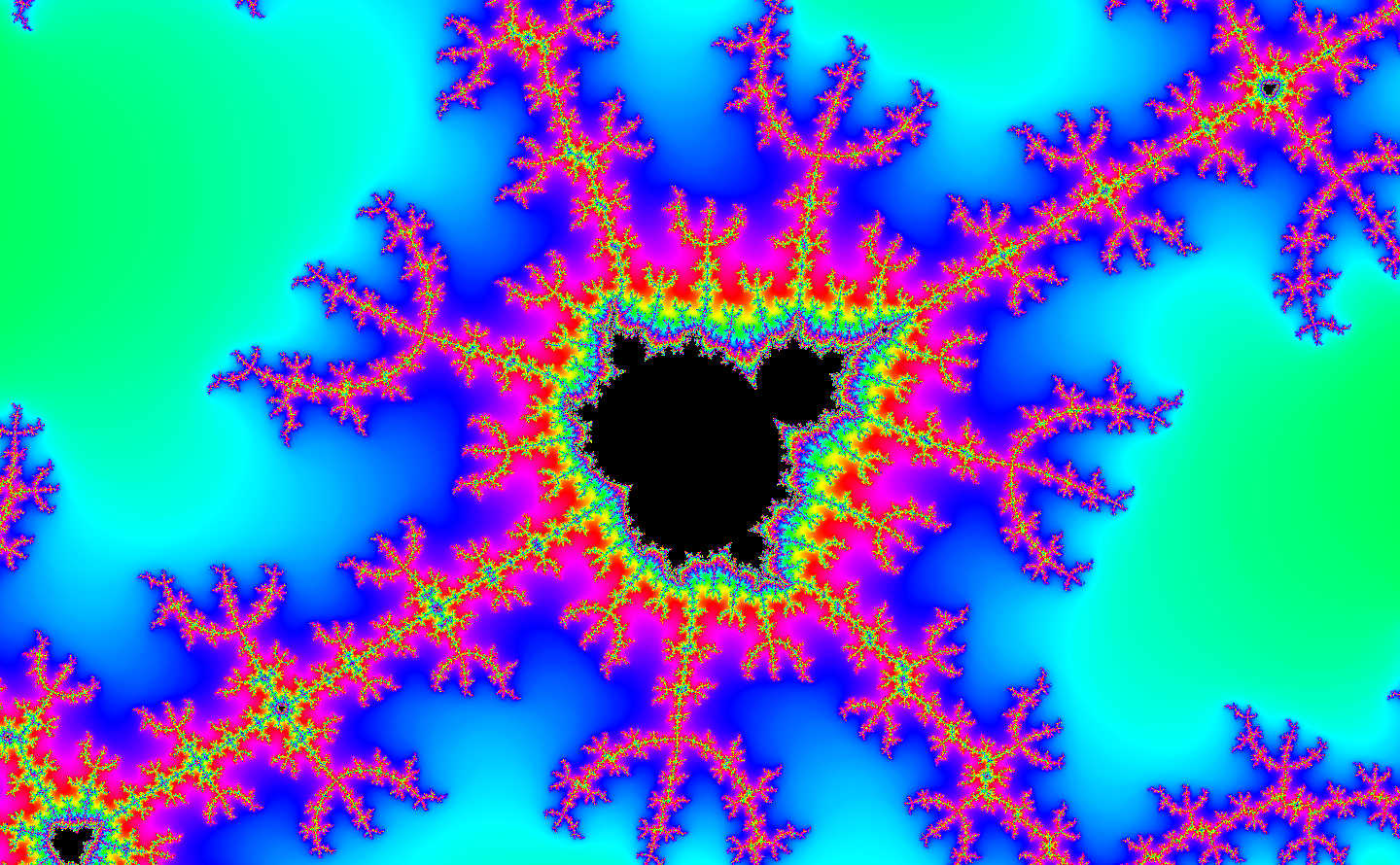 Rainbow Image of a Mandelbrot Blot