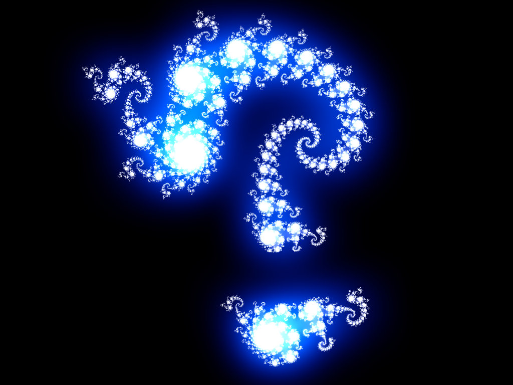 Mandelbrot Set Swirls Question Mark